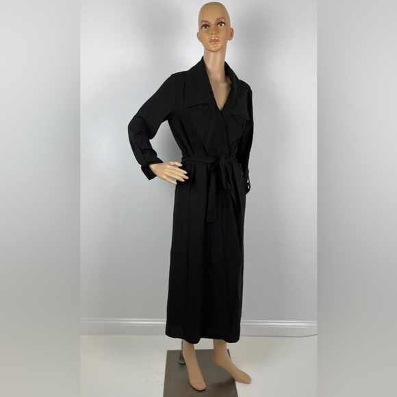 Black Belted Long Sleeve Cardigan - Picture 2 of 9